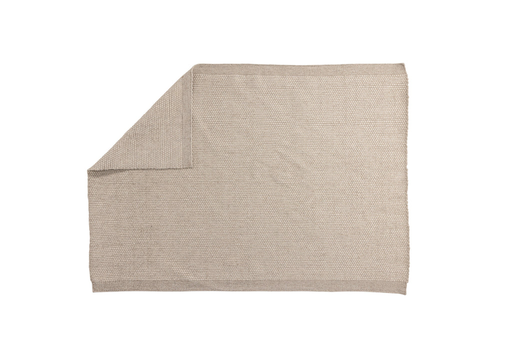 Vilma rektangulär matta i ull och bomull 230x160 cm beige
