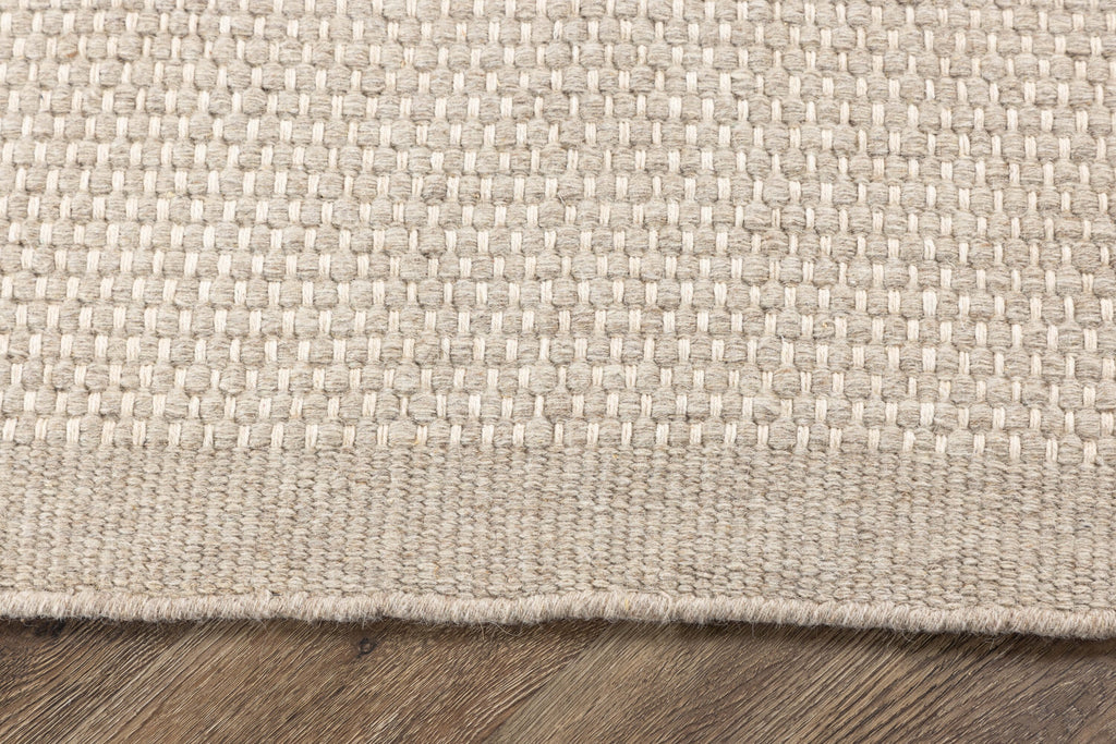 Vilma rektangulär matta i ull och bomull 230x160 cm beige