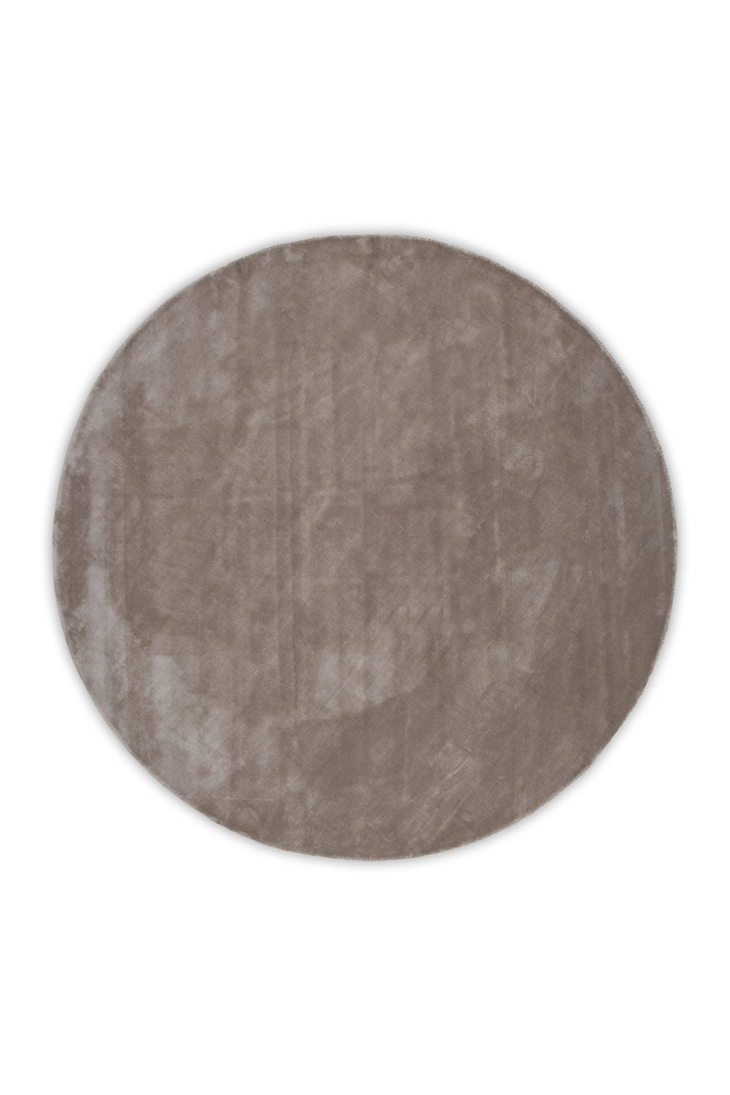 Indra rund viskosmatta Ø200 cm beige