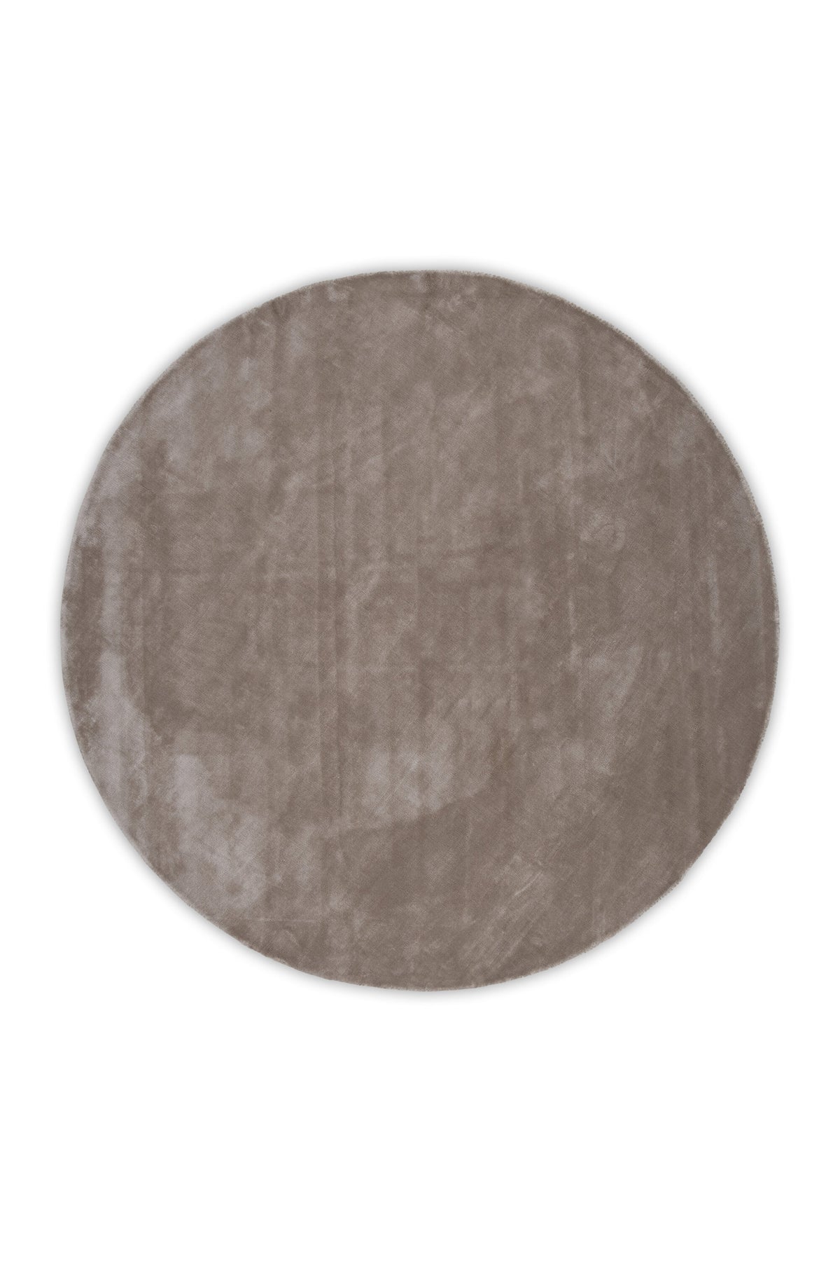 Indra rund viskosmatta Ø200 cm beige