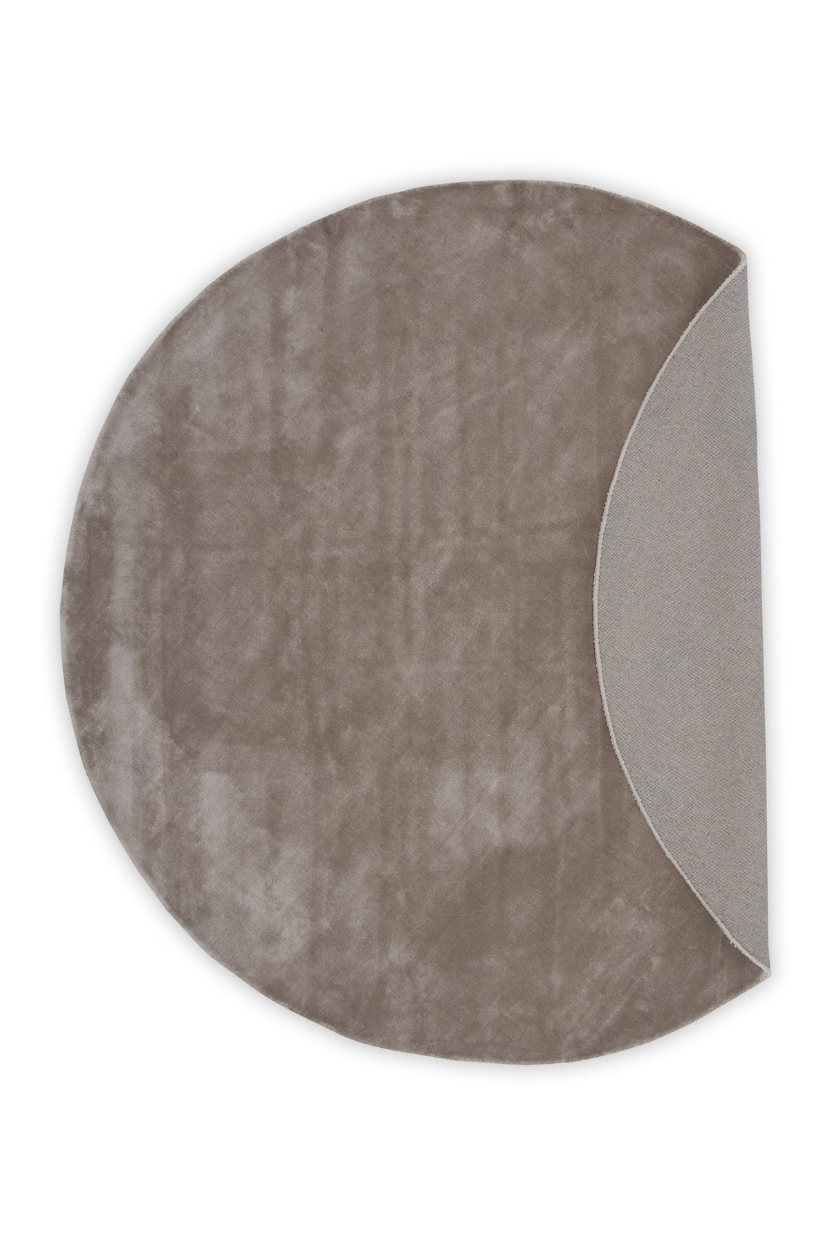 Indra rund viskosmatta Ø200 cm beige