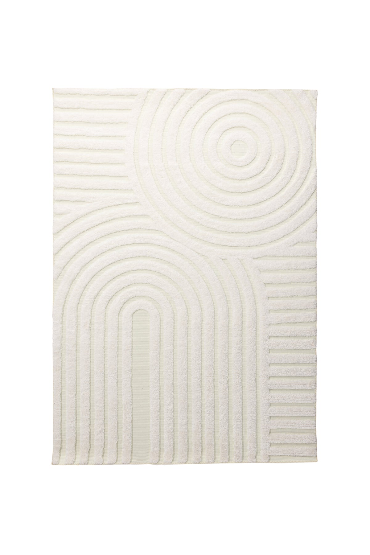 Nikita matta 290x200 cm vit polyester- och bomullsblandning