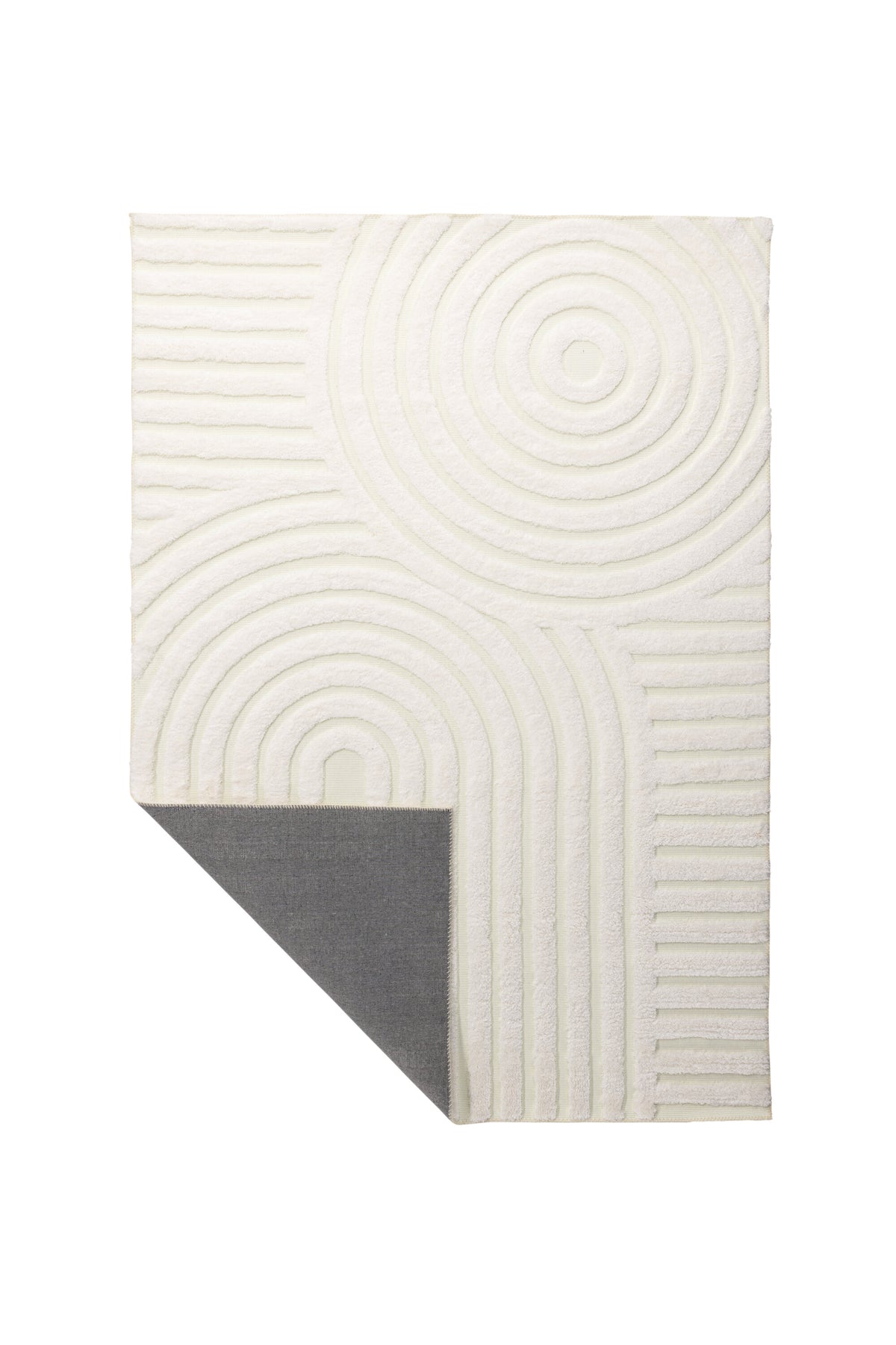 Nikita matta 290x200 cm vit polyester- och bomullsblandning