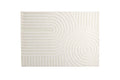 Nikita matta 230x160 cm vit polyester- och bomullsblandning
