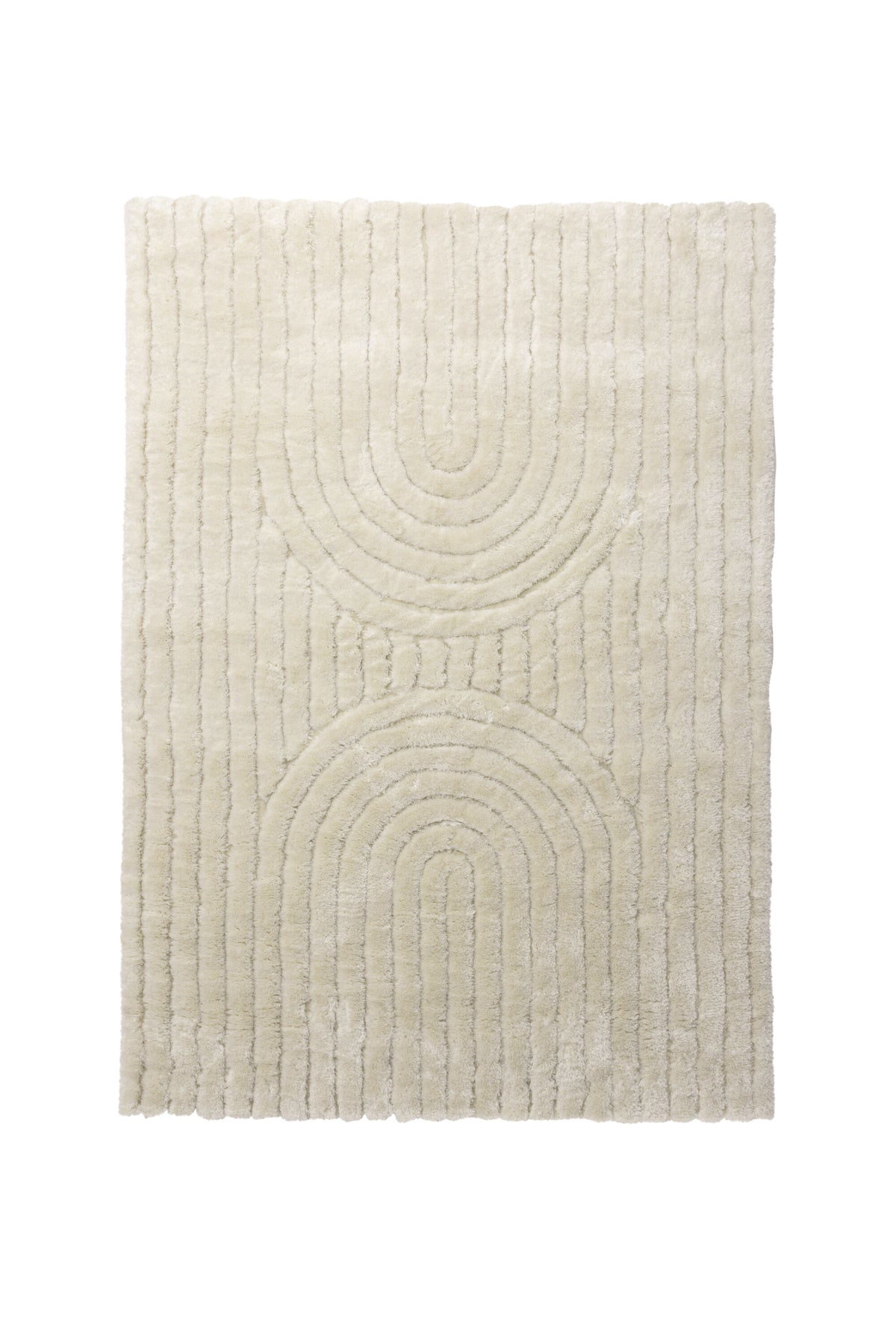 Niklas matta 230x160 cm vit polyesterblandning