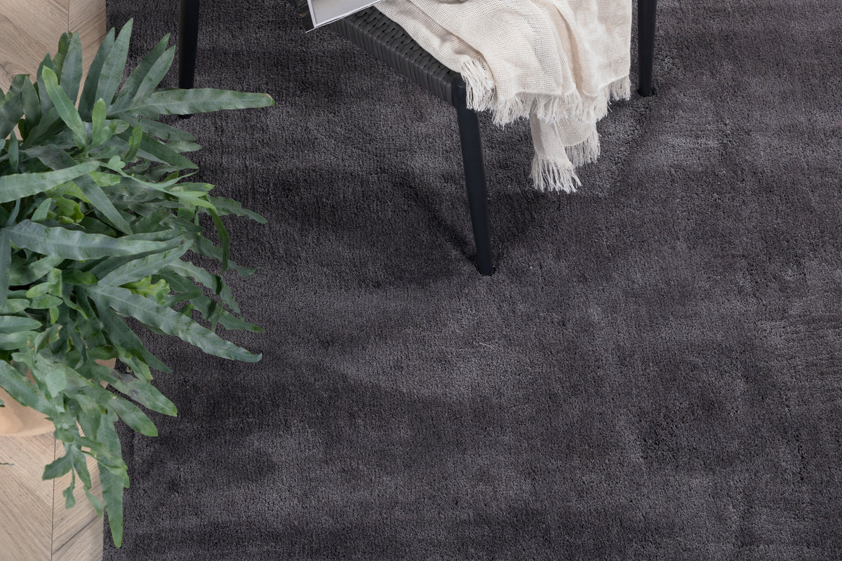 Undra viskosmatta 170x240 cm mörkgrå