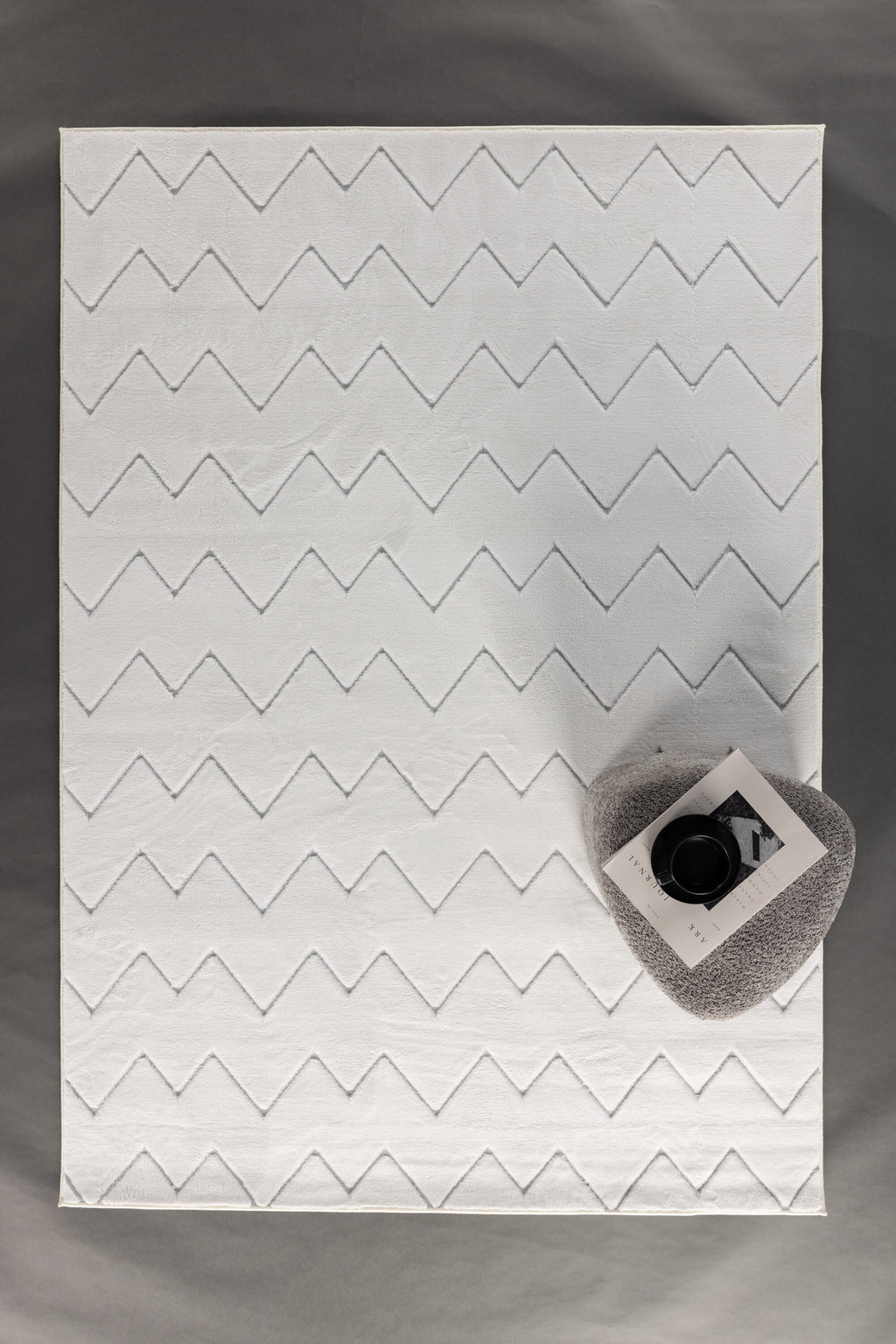 Fia ryamatta 290x200 cm vit polyester
