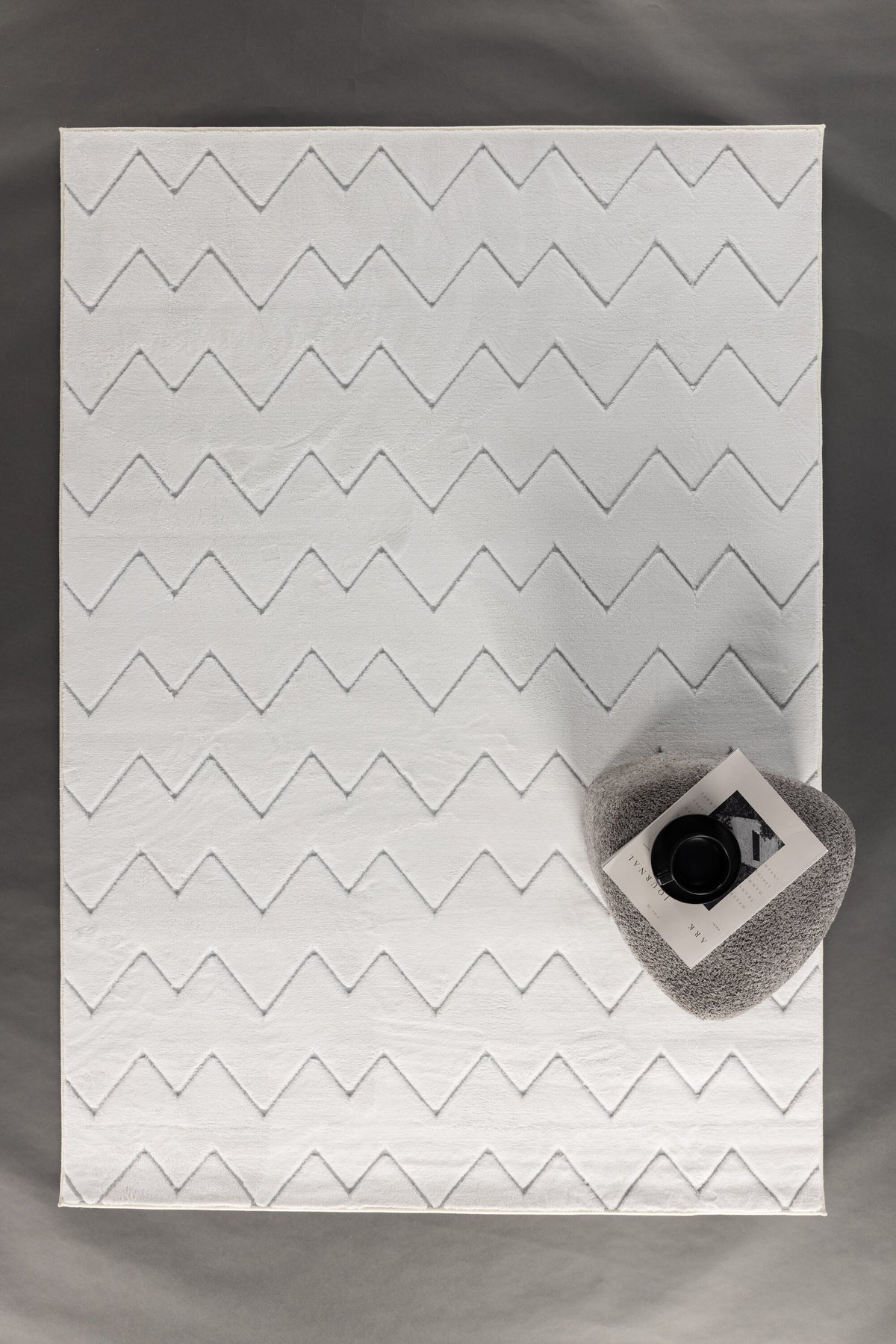 Fia ryamatta 290x200 cm vit polyester