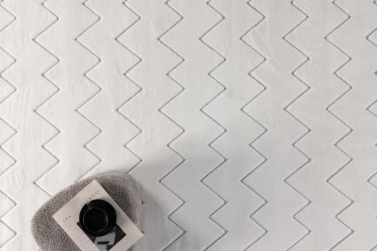 Fia ryamatta 290x200 cm vit polyester