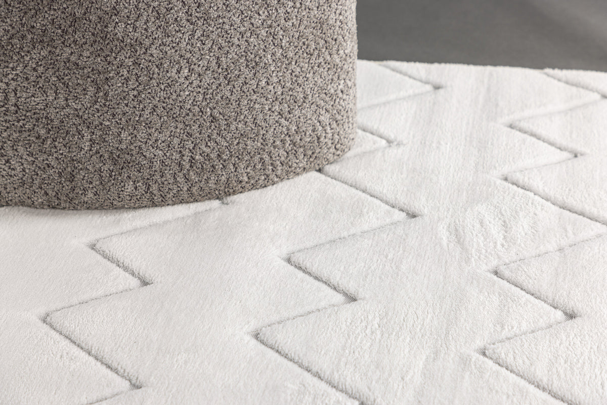 Fia ryamatta 290x200 cm vit polyester