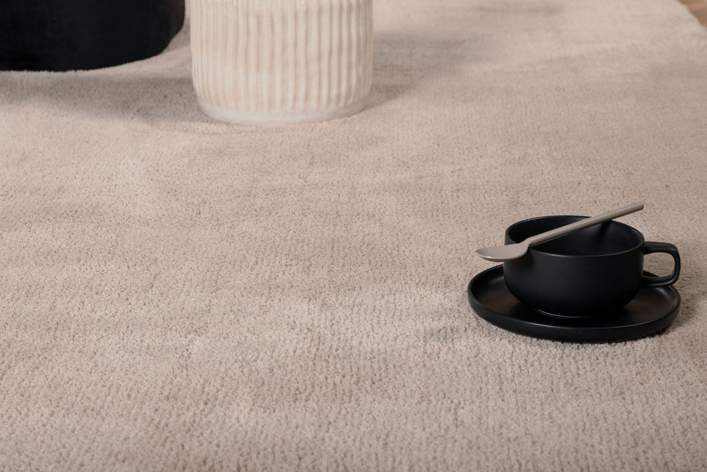 Undra viskosmatta 250x350 cm beige