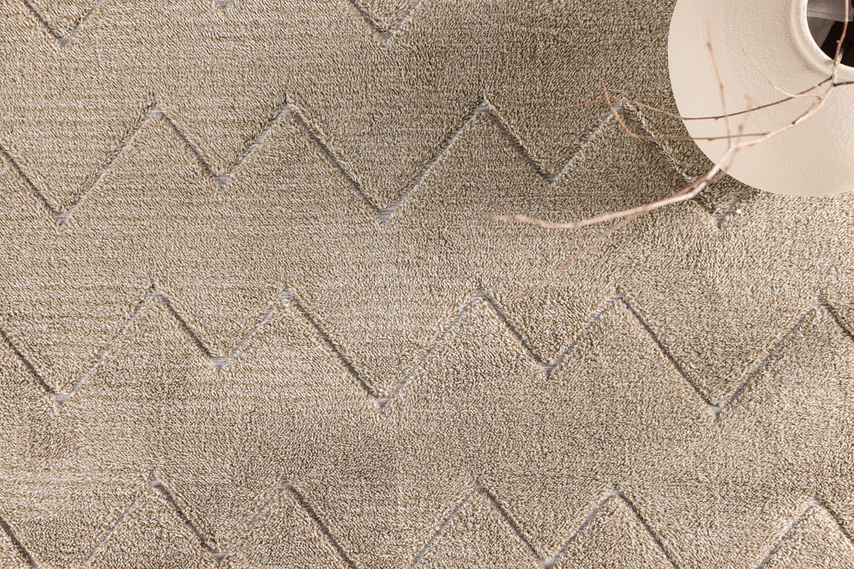 Fia ryamatta 230x160 cm brun polyester