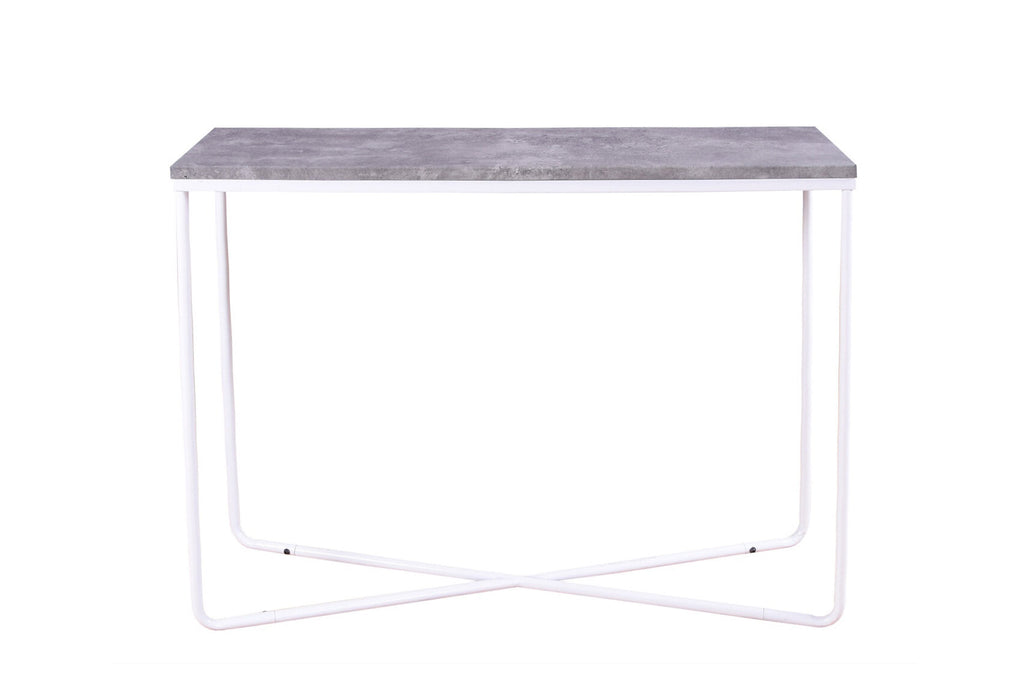 Palace sidobord vitt med betongutseende