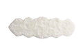 Katy pläd 180x55 cm vit fuskpäls