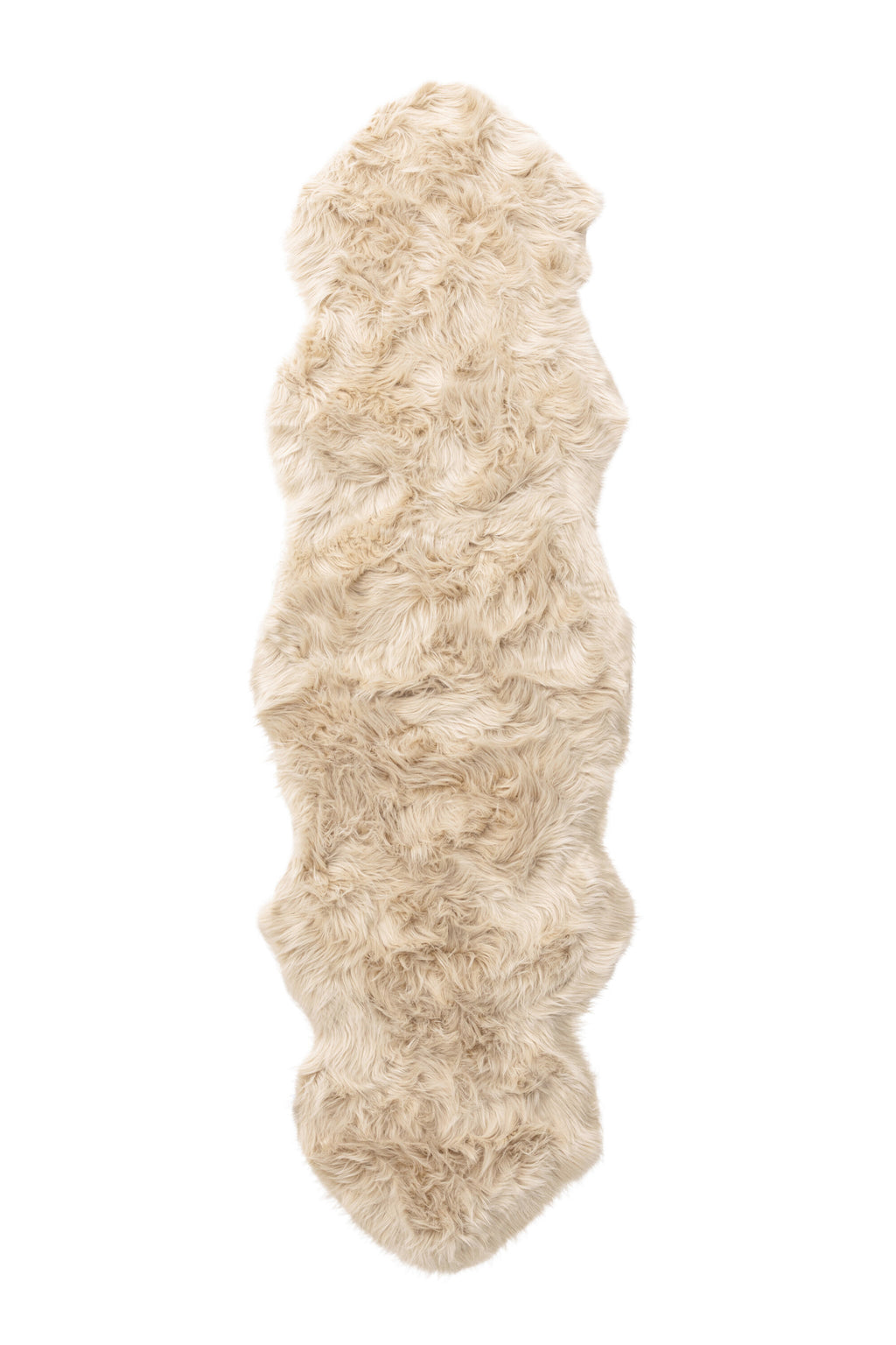 Katy pläd 180x55 cm beige fuskpäls