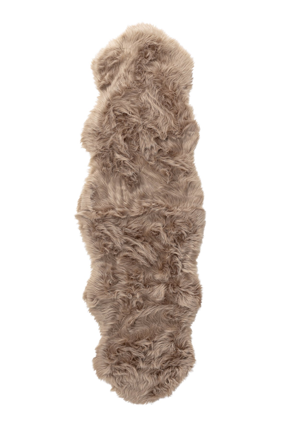 Katy pläd 180x55 cm brun fuskpäls
