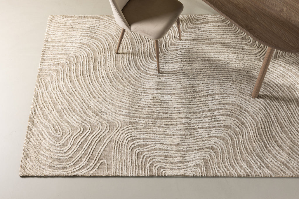 Melle rektangulär matta 395x295 cm elfenbensvit/beige