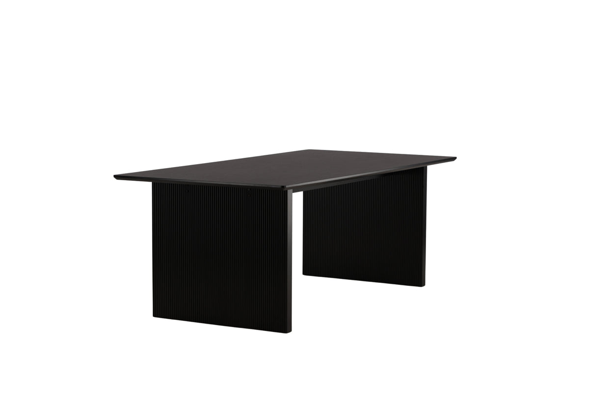 Vail matbord svart och röksvart MDF
