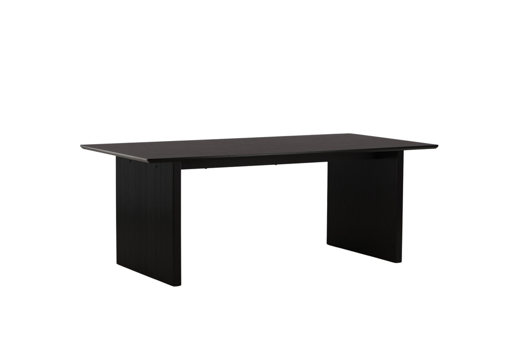 Vail matbord svart och röksvart MDF