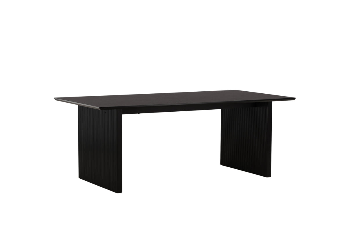 Vail matbord svart och röksvart MDF