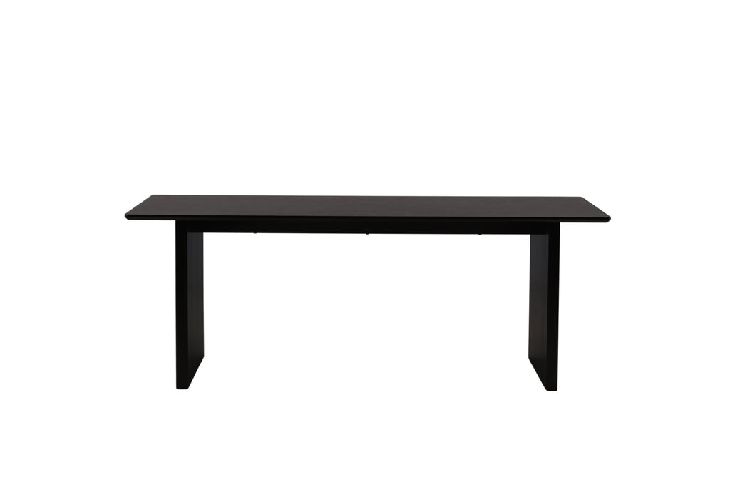 Vail matbord svart och röksvart MDF