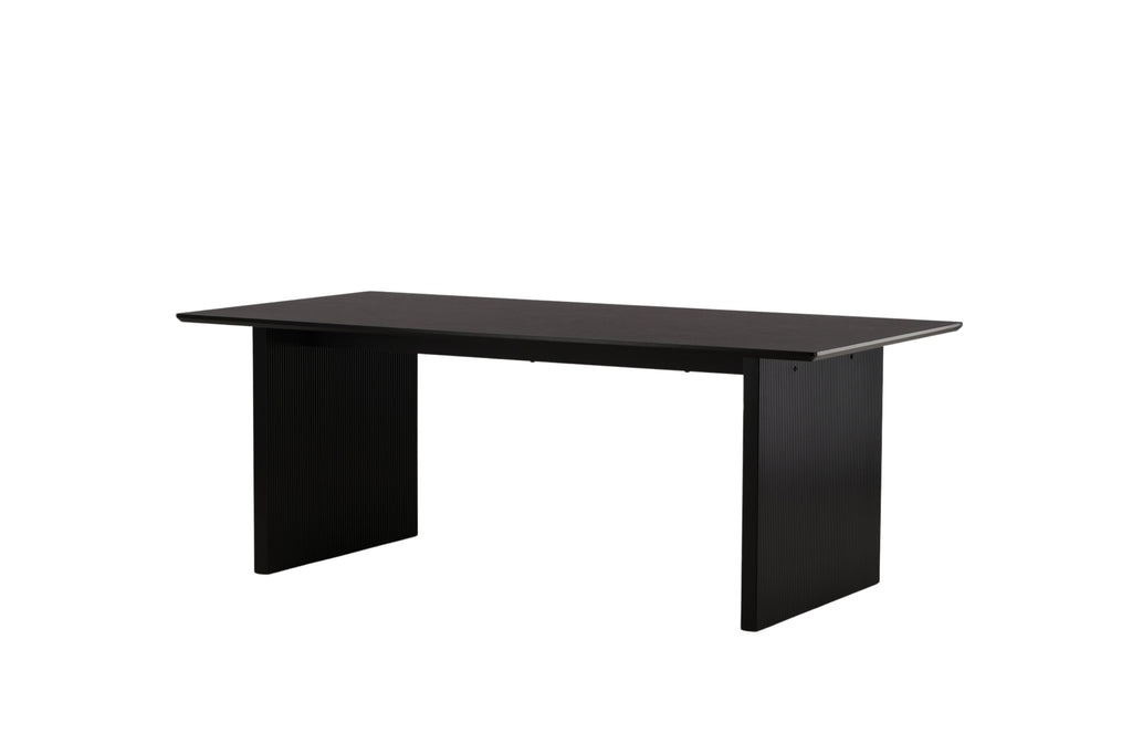 Vail matbord svart och röksvart MDF