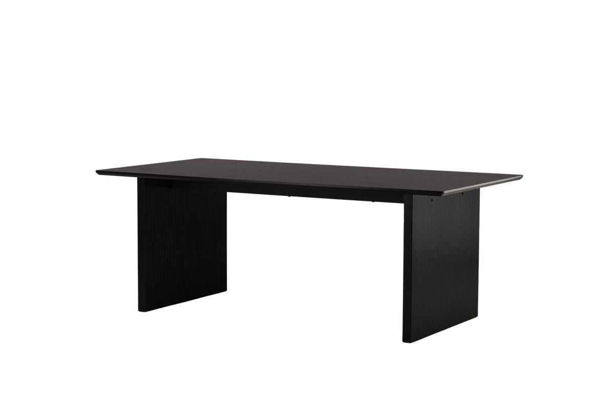 Vail matbord svart och röksvart MDF