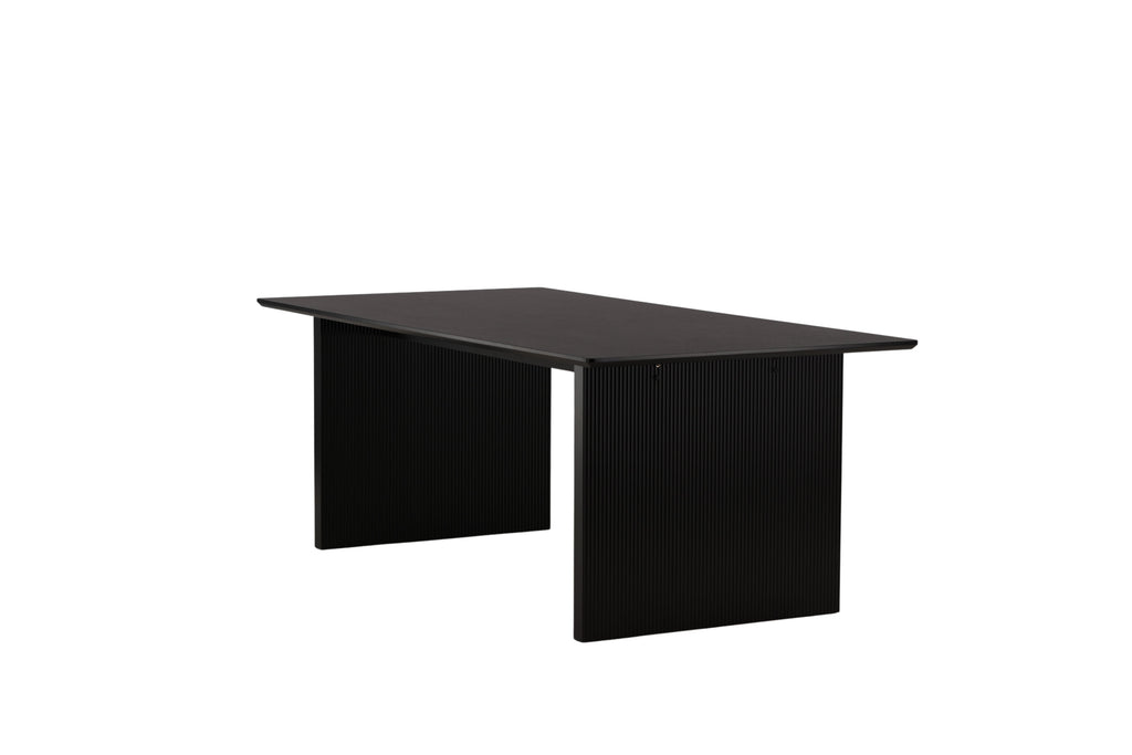 Vail matbord svart och röksvart MDF