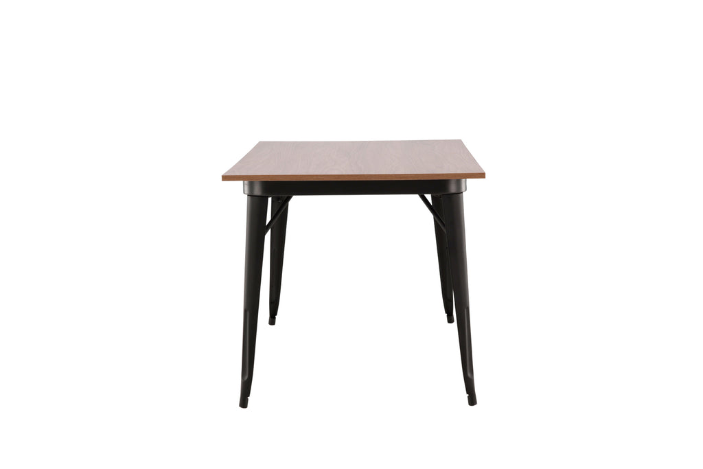 Tempe matbord svart och valnötsfärgad MDF