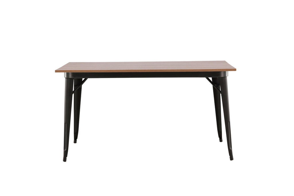 Tempe matbord svart och valnötsfärgad MDF