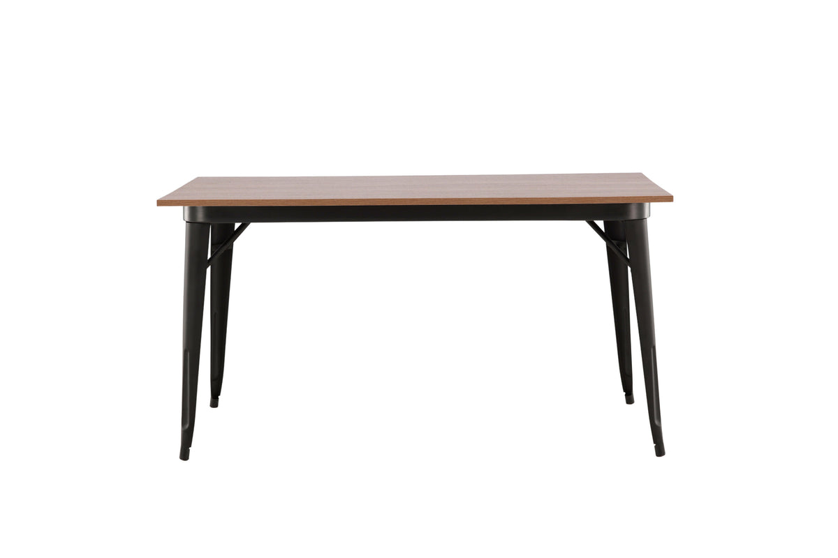Tempe matbord svart och valnötsfärgad MDF