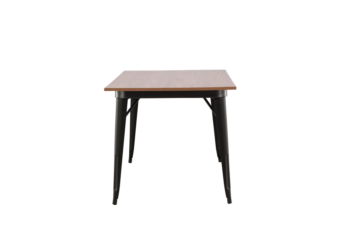 Tempe matbord svart och valnötsfärgad MDF