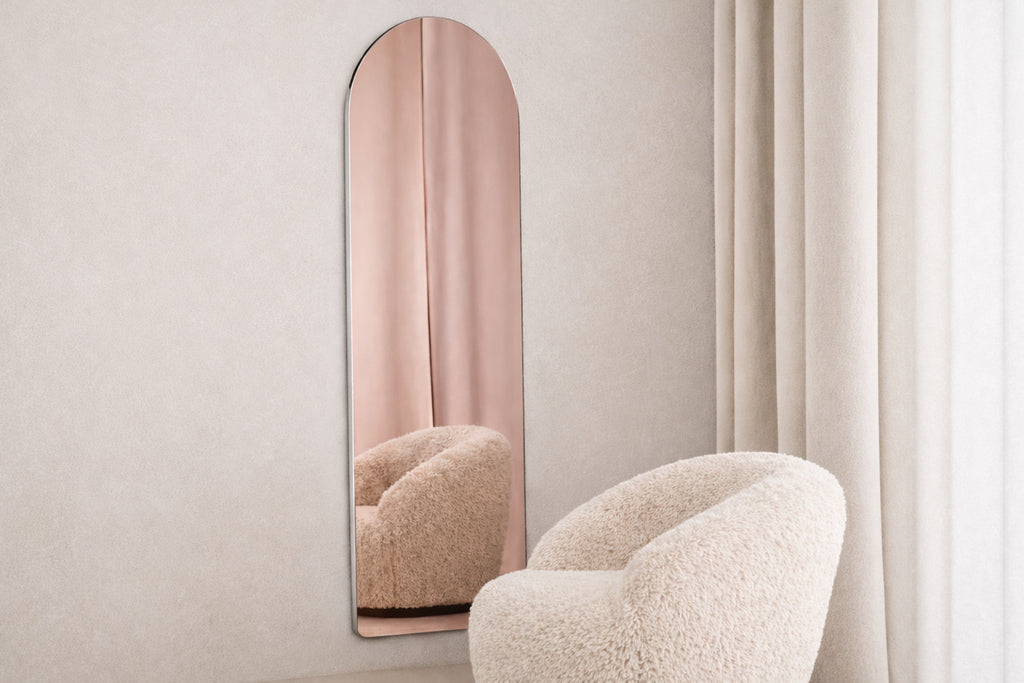 Sarasota spegel 66x193 cm roséguldfärgat glas