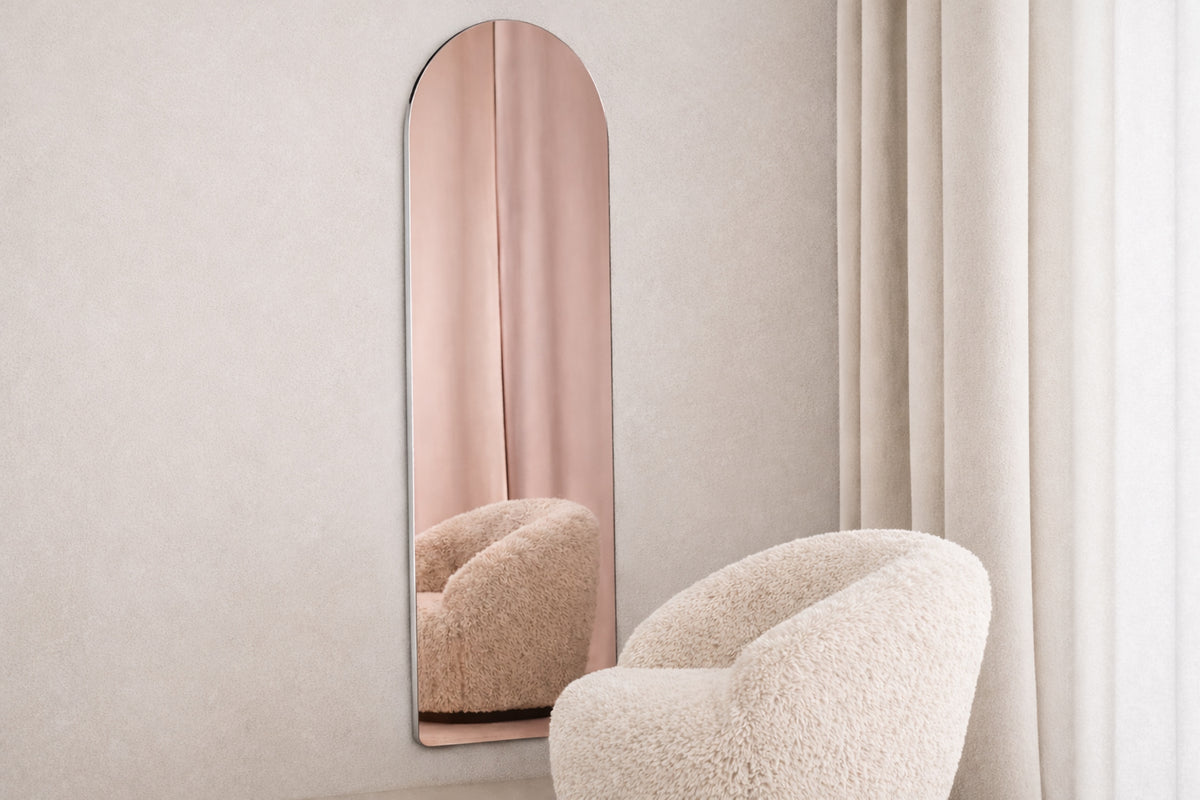 Sarasota spegel 66x193 cm roséguldfärgat glas