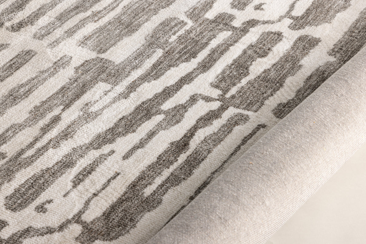 Milos matta 230x160 cm vit/grå mikropolyester