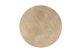 Teddy rund matta Ø200 cm beige polyester