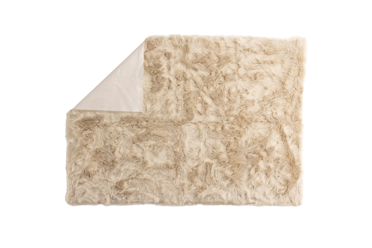 Katy matta 230x160 cm beige fuskpäls