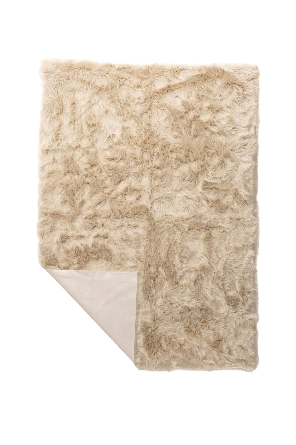 Katy matta 230x160 cm beige fuskpäls