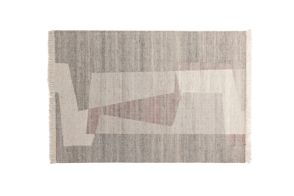 Rio rektangulär matta 230x160 cm beige i ull och polyester