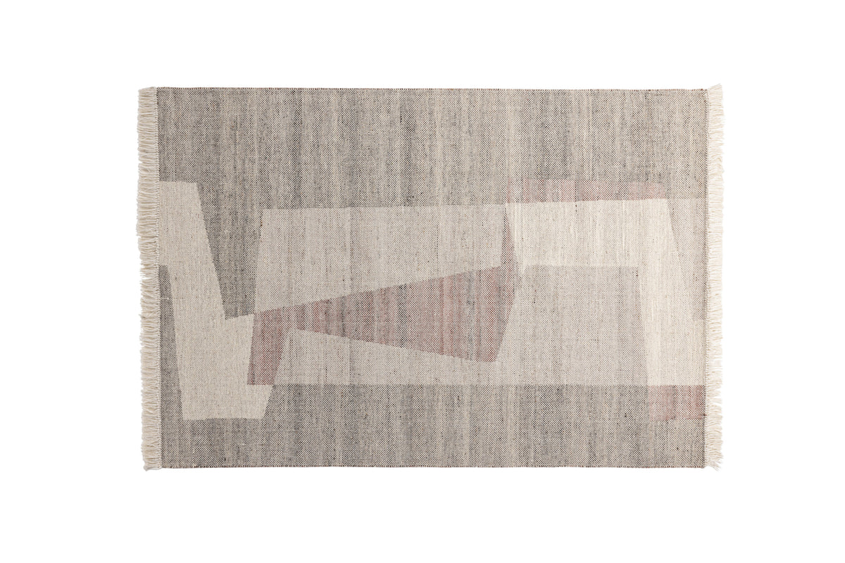 Rio rektangulär matta 230x160 cm beige i ull och polyester