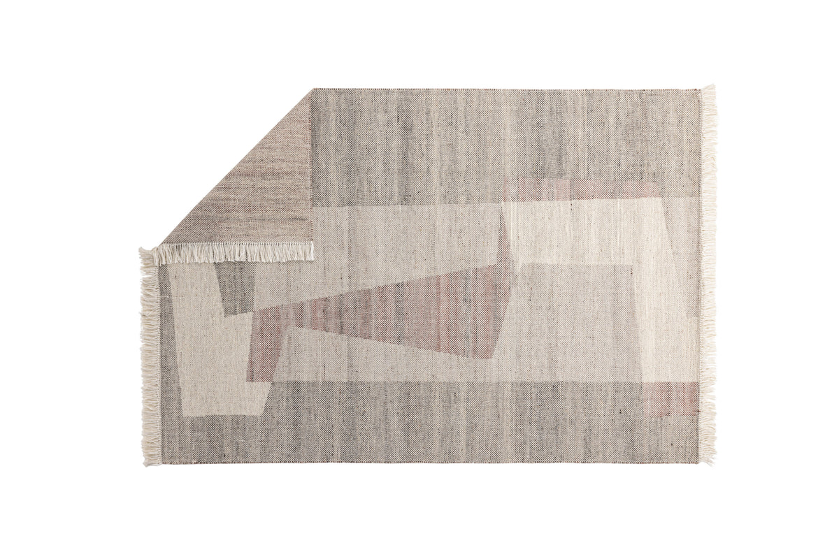 Rio rektangulär matta 230x160 cm beige i ull och polyester