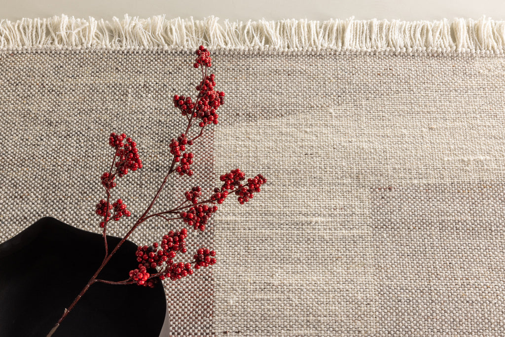 Rio rektangulär matta 230x160 cm beige i ull och polyester