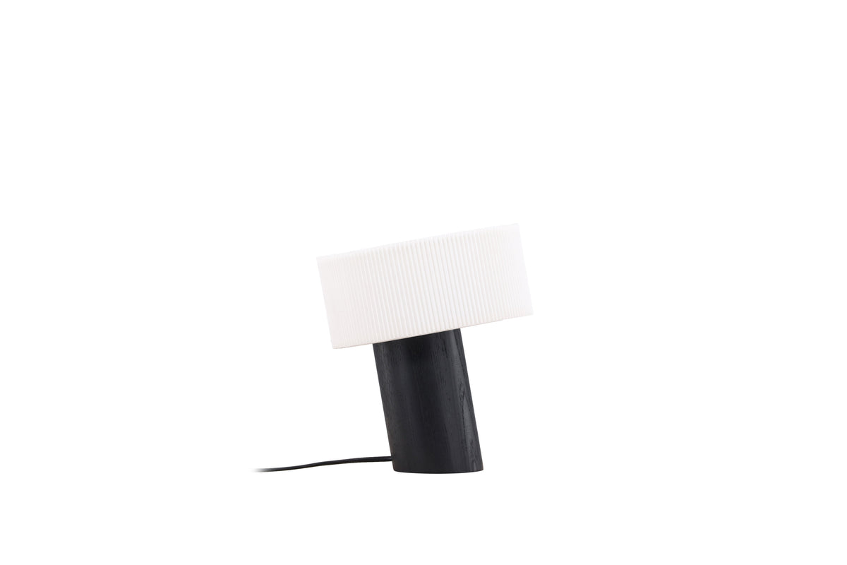 Branäs bordslampa 20 cm svart med vit origamiskärm i papper