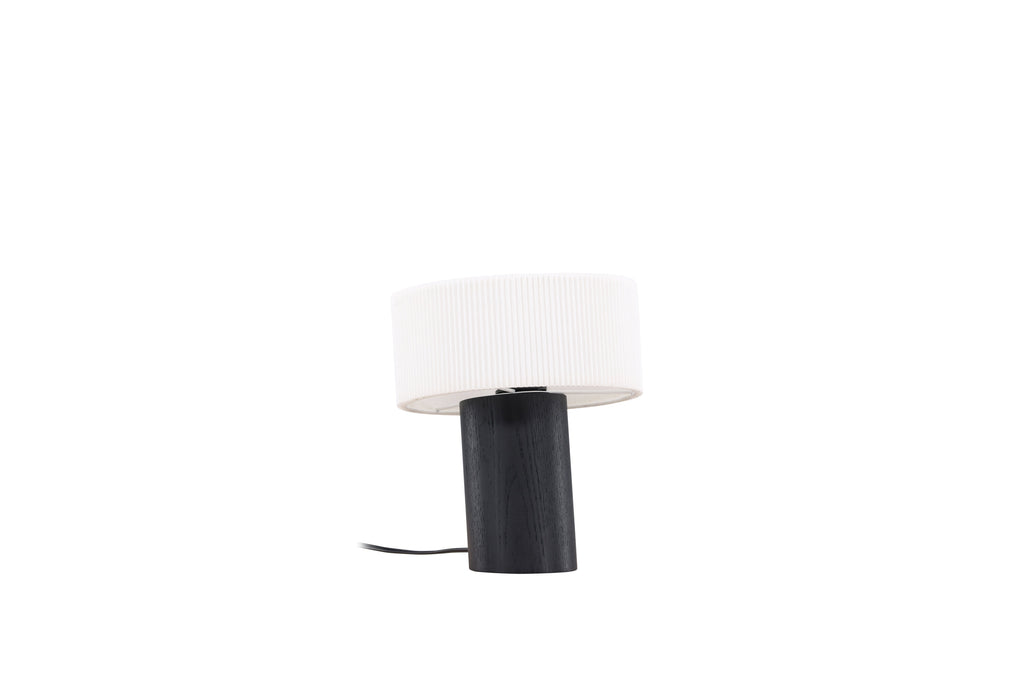 Branäs bordslampa 20 cm svart med vit origamiskärm i papper