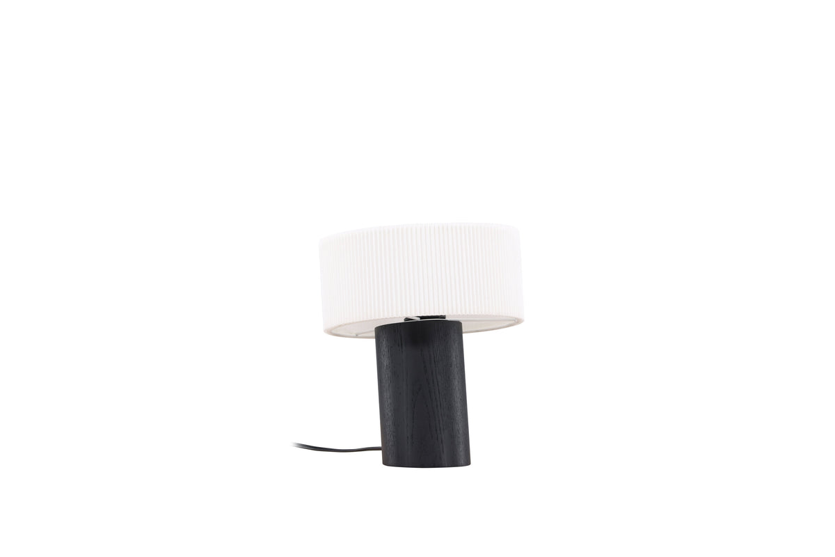 Branäs bordslampa 20 cm svart med vit origamiskärm i papper