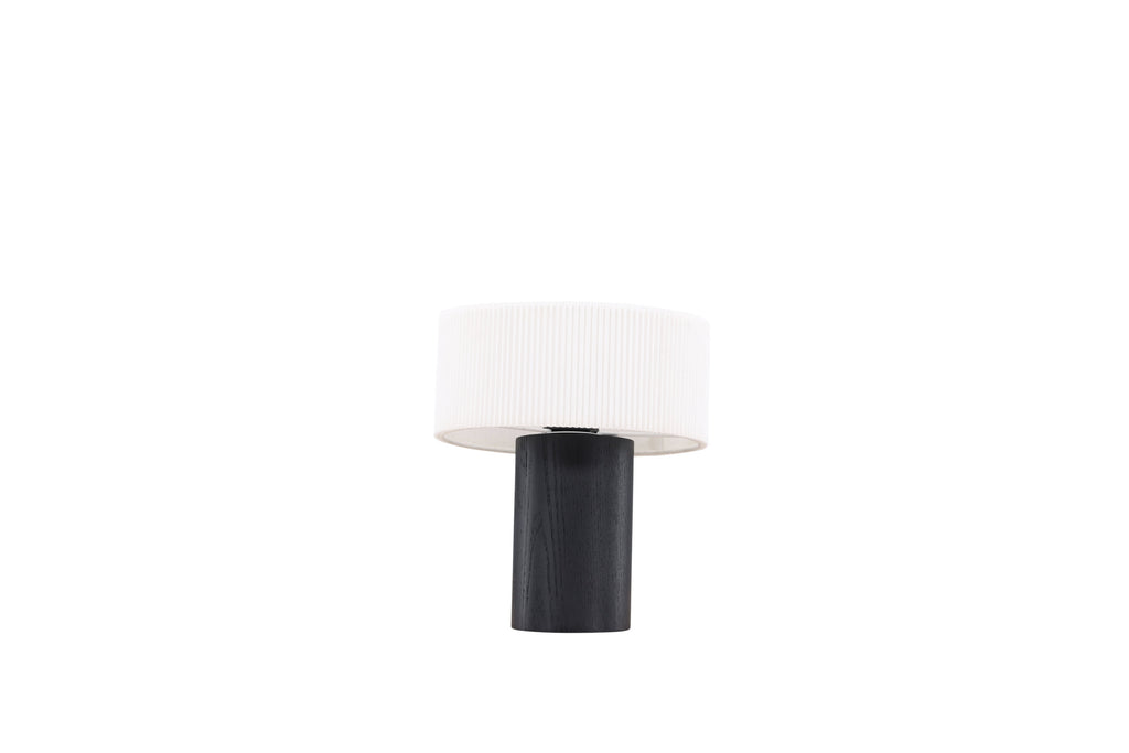 Branäs bordslampa 20 cm svart med vit origamiskärm i papper