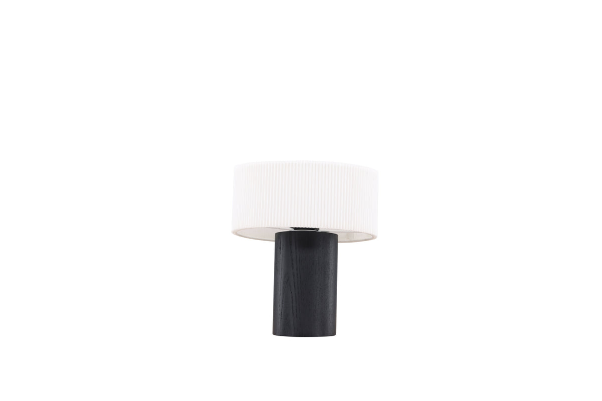 Branäs bordslampa 20 cm svart med vit origamiskärm i papper