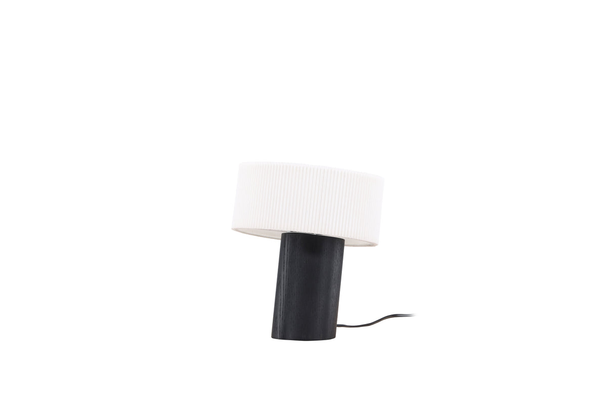 Branäs bordslampa 20 cm svart med vit origamiskärm i papper