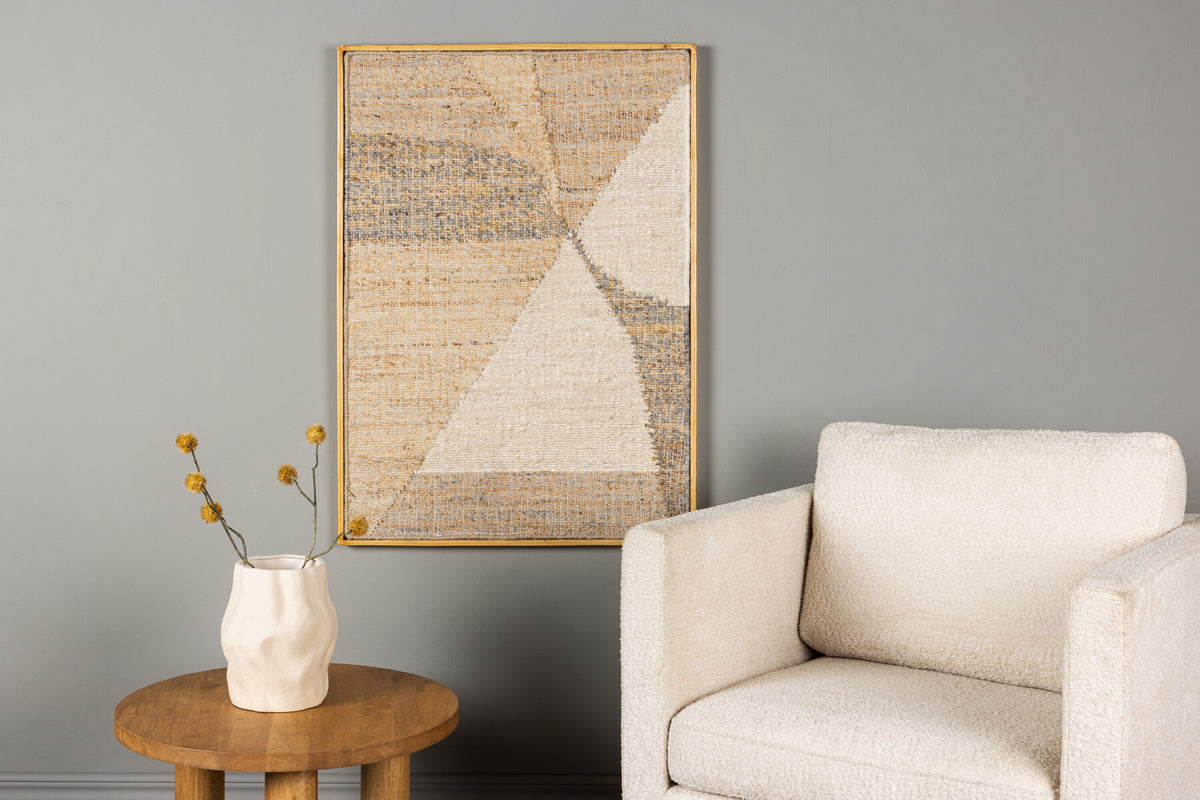 Patricia väggbonad 70x100 cm beige jute och bomull