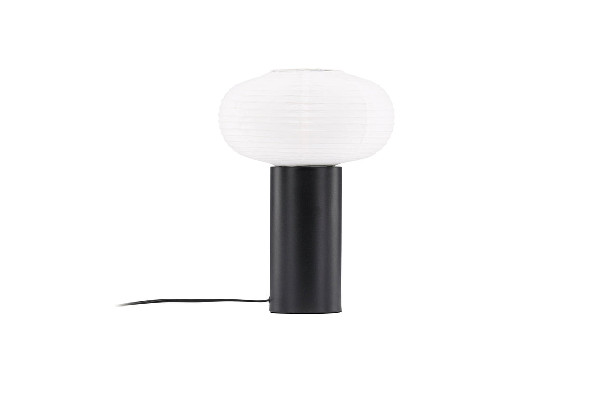 Hovfjället bordslampa 25 cm svart rispapper
